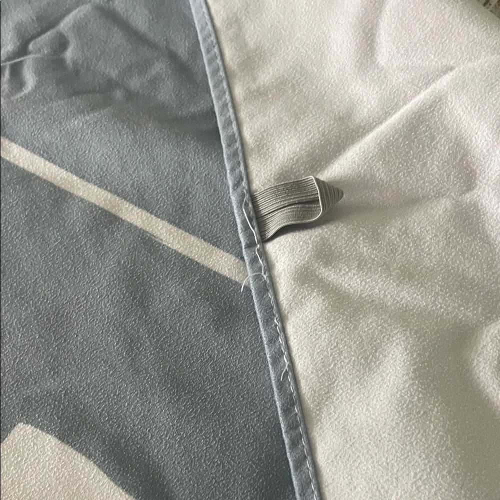 Quick dry towel with saying YACHT CLUB -baby blue with white letters 7 8 “L x 35